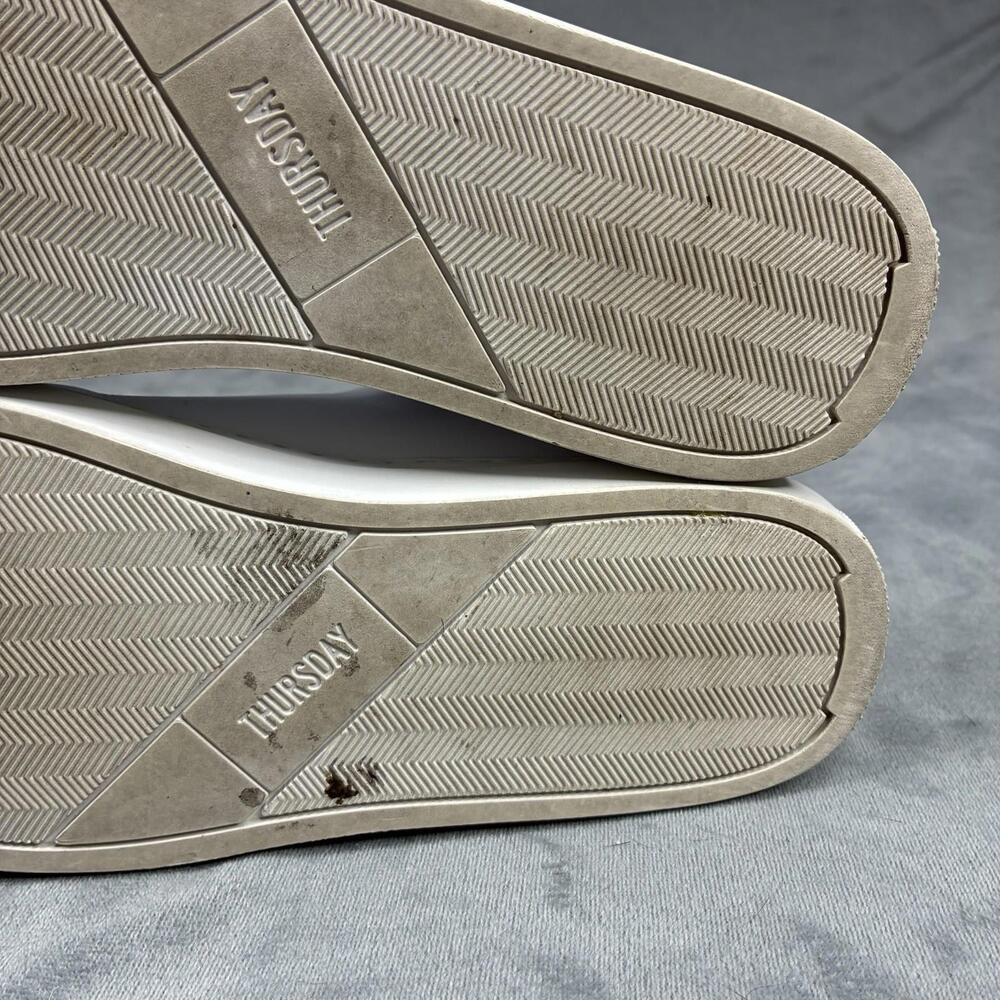 Thursday Boot Company Premier Low Top White Leather Sneakers Womens Size 6 - Picture 8 of 15